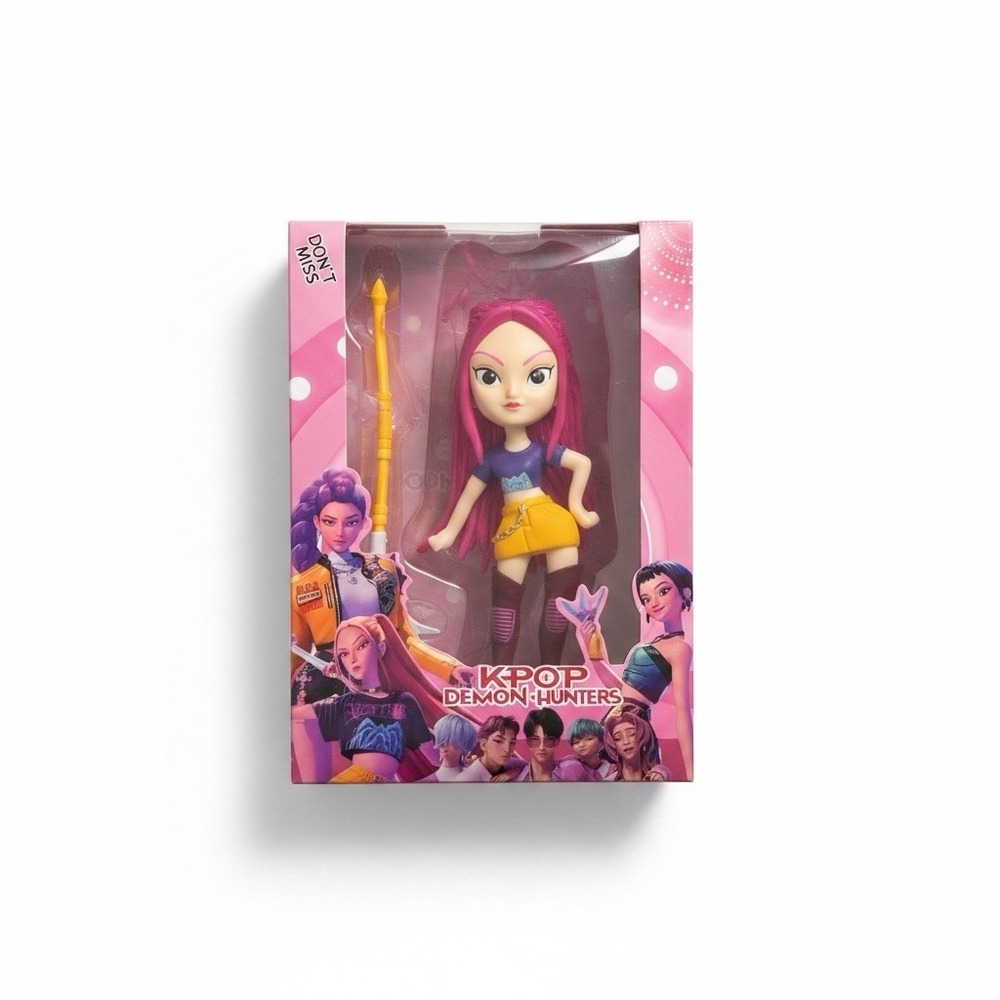 New‎ KPop Demon Hunters Huntrix Mira Large 7" Anime Figures Cosplay Doll